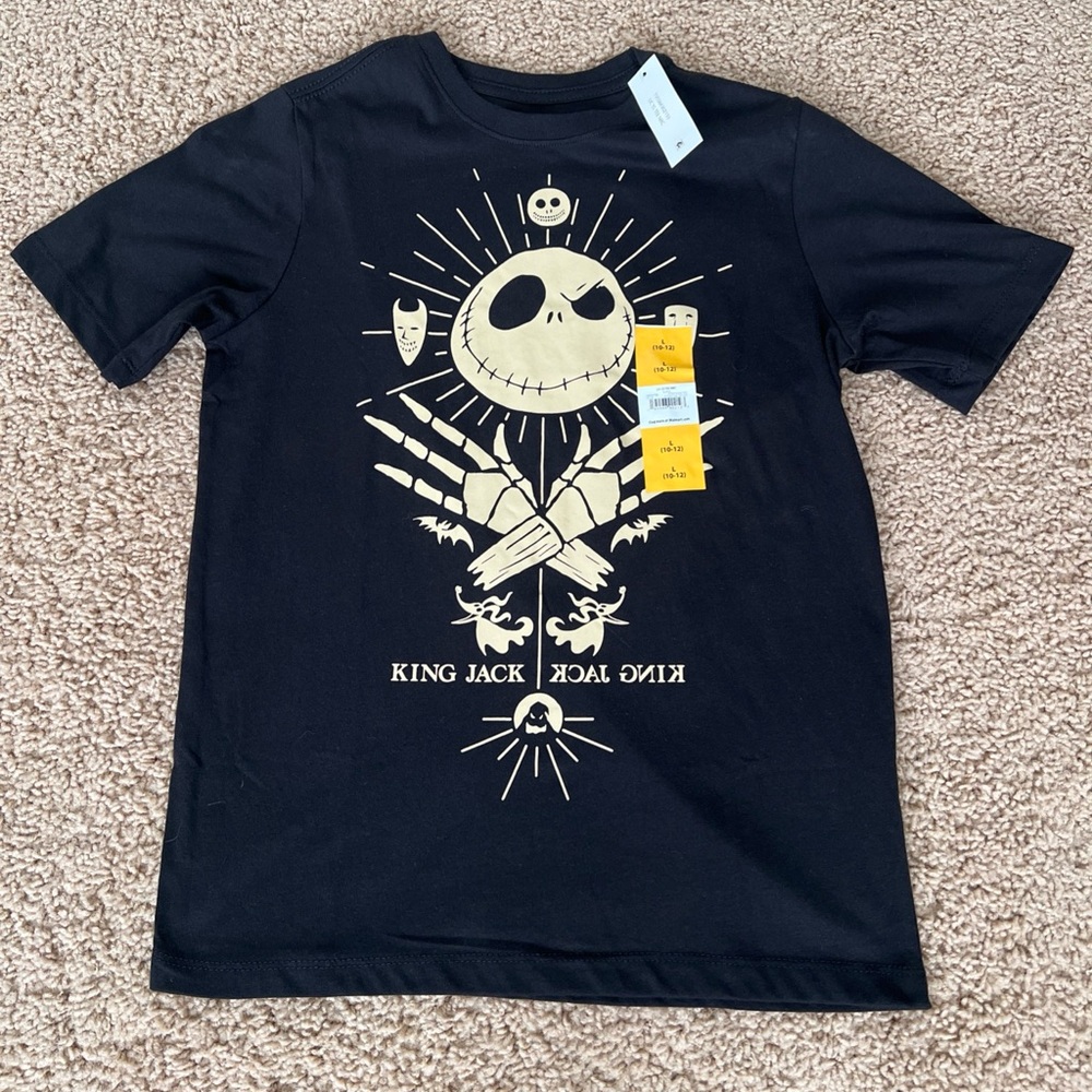 Disney The Nightmare Before Christmas Boys Short Sleeve Graphic T-Shirt 10/12
